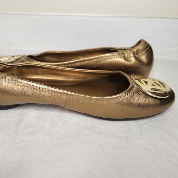 Anne Klien Gold ballet Flats - Picture 5 of 12